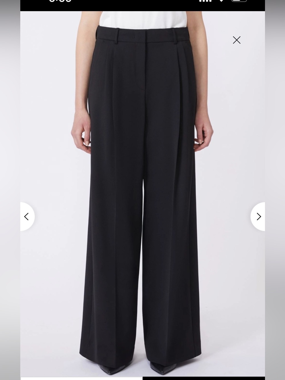 MaxMara Weekend High Waisted Plaid Black Cream Pants Trousers Size 6